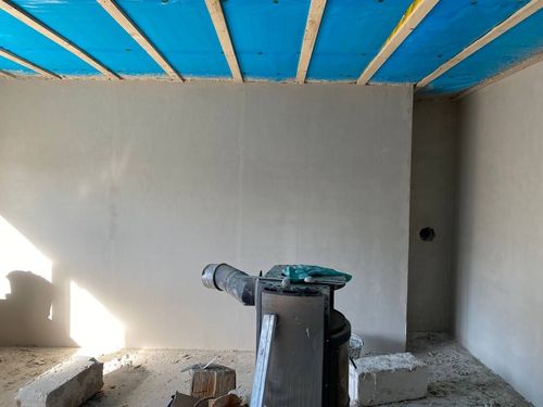 Verputzte Wand